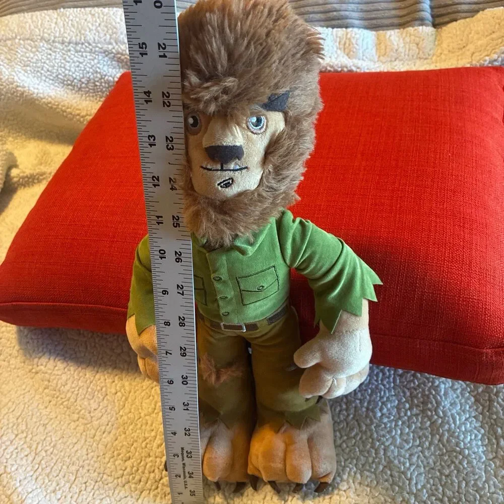 Universal Studios Monsters The Wolf Man Plush NWOT  Green Brown